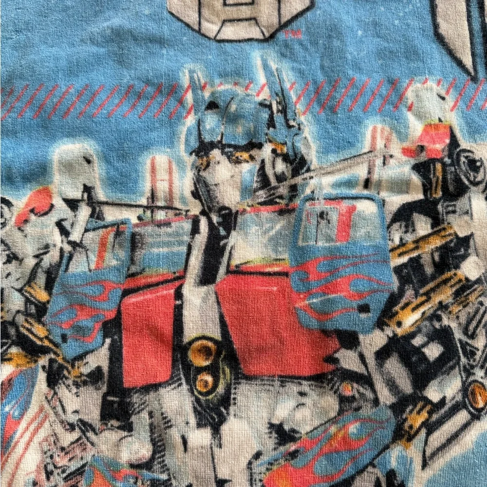 Vintage Transformers Bath Beach Towel Large 29”x53” Optimus Prime Movie